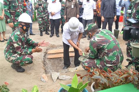 Peletakan Batu Pertama Pembangunan Gedung Kantor Kodim Kabupaten Bangka