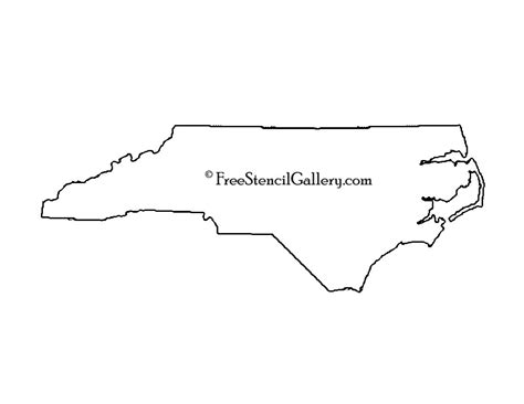 North Carolina Stencil North Carolina Stencil North Carolina Outline