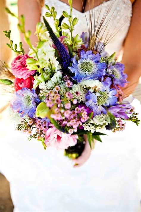 Beautiful Wedding Bouquet Containing Wild Flowers 2051095 Weddbook