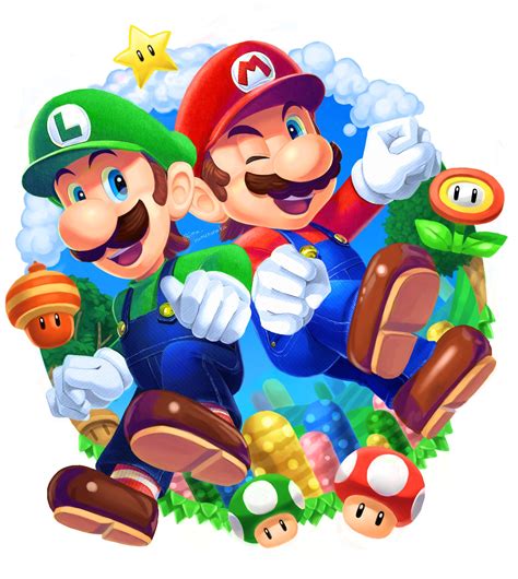 Mario Y Luigi Super Mario And Luigi Super Mario Art Super Mario World Super Mario Brothers