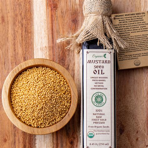 Our Live Organic Mustard Seed Oil Live Oil By Lesna