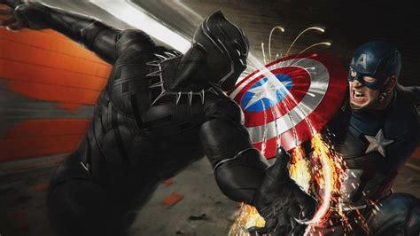 Black Panther Vs Captain America 4k Ultra Hd Wallpaper By Ryan Meinerding
