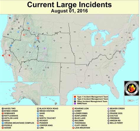 Current Fire Map Of Us United States Map