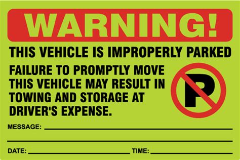 Parking Violation Notice Template Free Download Printable Templates Lab