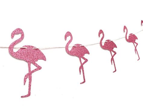 Glitter Flamingo Banner Flamingo Banner Flamingo Party Decoration
