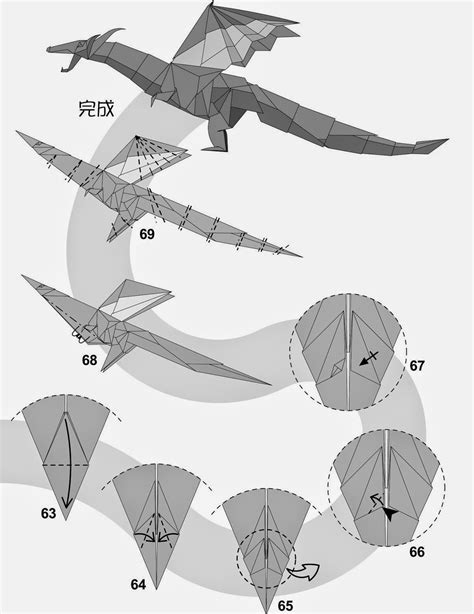 How To Make A Paper Dragon Origami Instructions Art And Craft Ideas
