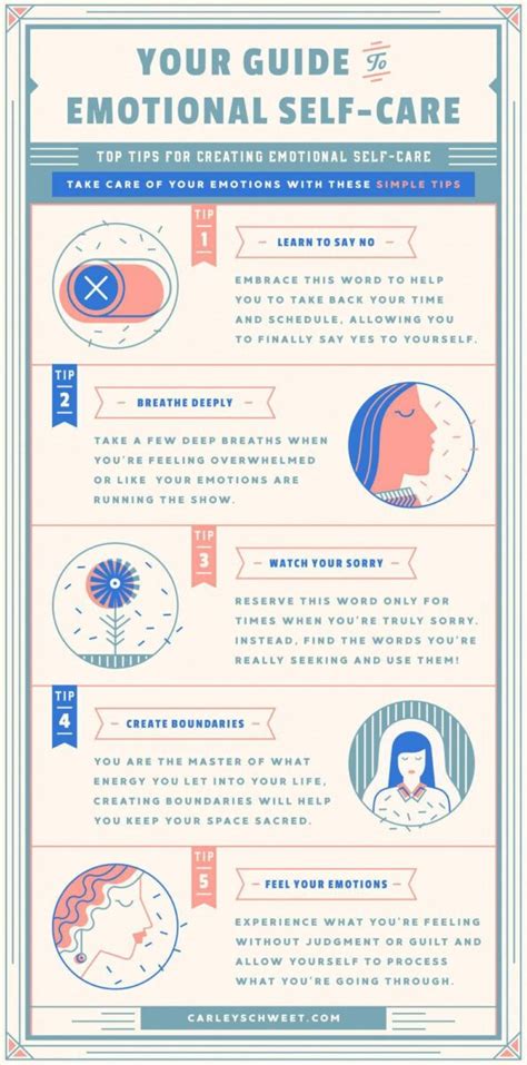 infographic easy ways to practice emotional self care carley schweet accomplish with spadaro