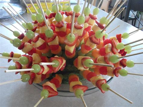 Pin By Jodi Adams On Great Idea Fruit Skewers Party Snack Food
