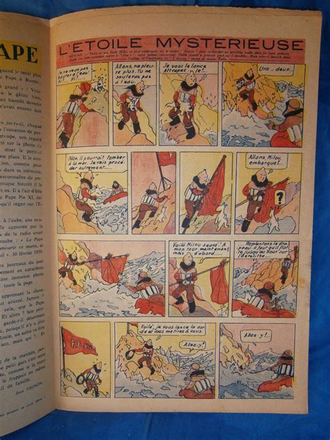 Coeurs Vaillants N° 4 Du 30 Janvier 1944 Tintin L Etoile Mysterieuse By Herge And Collectif