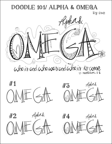 Doodle 101 Alpha And Omega Letras N Doodles Bible Doodling