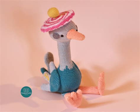 Astrid Ostrich Amigurumi Picapau Crochet Plush Etsy