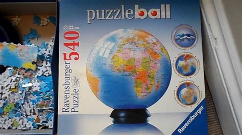 Ravensburger 540 Piece 3d Jigsaw The Earth Globe World Puzzle Ball Toys