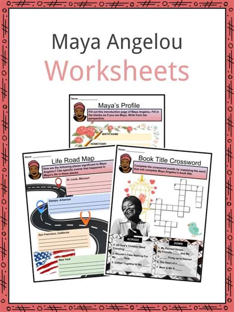 Maya angelou was and will forever be a symbol of strength, humanity, eloquence, inner beauty and hope. Maya Angelou Facts, Worksheets, Books, Poetry & Activism ...