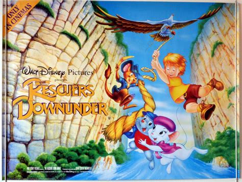 The Rescuers Down Under 1990 Animated Movie Posters Original Movie
