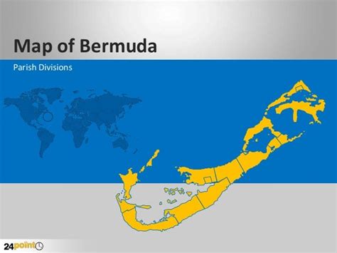 Editable Ppt Map Bermuda
