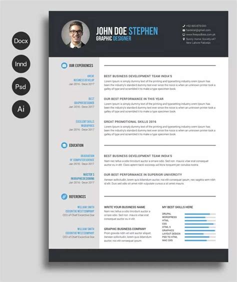 Electrical engineering student resume will focus on their university projects and their ambition going. 50 New And Trendy Free CV Resume Design Templates for 2019 ...