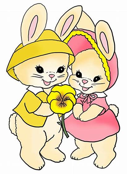 Easter Bunny Clip Clipart Bunnies Funny Flower