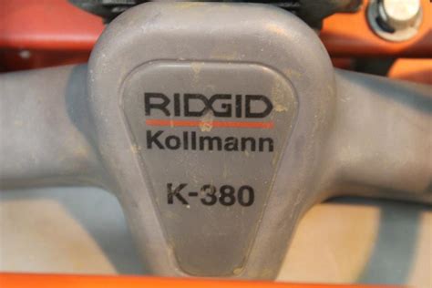 Ridgid Kollmann K 380 Drum Snake Cleaning Machine Property Room