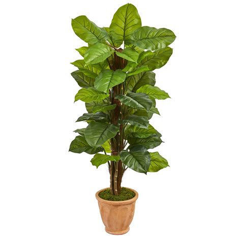 Nearly Natural 5 Large Leaf Philodendron Artificial Plant In