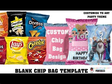 Maybe you would like to learn more about one of these? Chip Bag Template| How to Create Custom Chip bags party ...