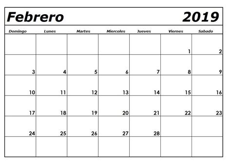 Calendario 2016 Para Imprimir Por Meses Febrero