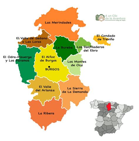 Burgos Mapa Portugal Cidades