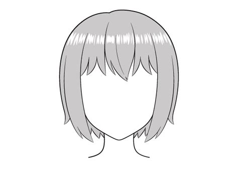 Images Of Anime Outline Hair