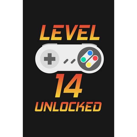 Level 14 Unlocked Happy 14th Birthday 14 Years Old T For Gaming