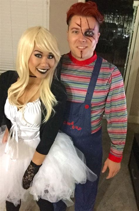 Chucky And His Bride Halloween Couple Costume Diy Costume Chucky Chucky S Bride Co Bride