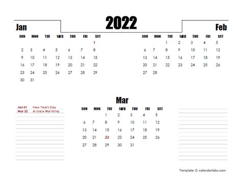 2022 Uae Quarterly Planner Template Free Printable Templates