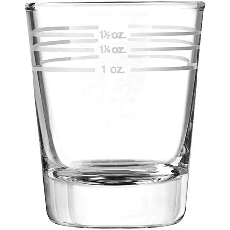 libbey 2 oz shot glass with pour lines 72 case