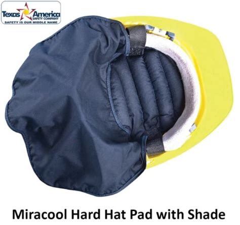 Miracool Hard Hat Cooling Pad With Shade By Occunomix Free Shipping