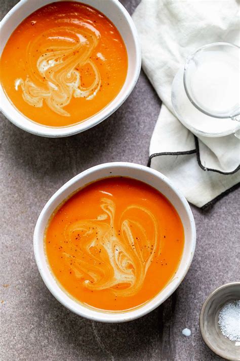 5 Ingredient Creamy Carrot And Tomato Soup Cooking For Keeps