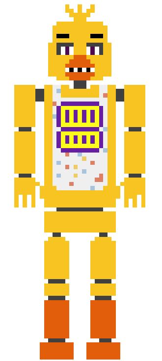 You Guys Seem To Like My Pixel Art So I Made Chica Fivenightsatfreddys