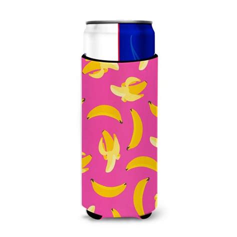 Bananas On Pink Michelob Ultra Hugger For Slim Cans