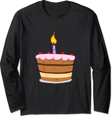 Birthday Cake Celebration Long Sleeve T Shirt Clothing