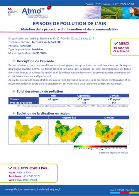 Actualités ATTENTION pollution de l air aux particules fines