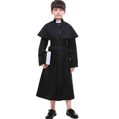 New Arrival Kids Priest Costume Halloween Children Boys Cosplau