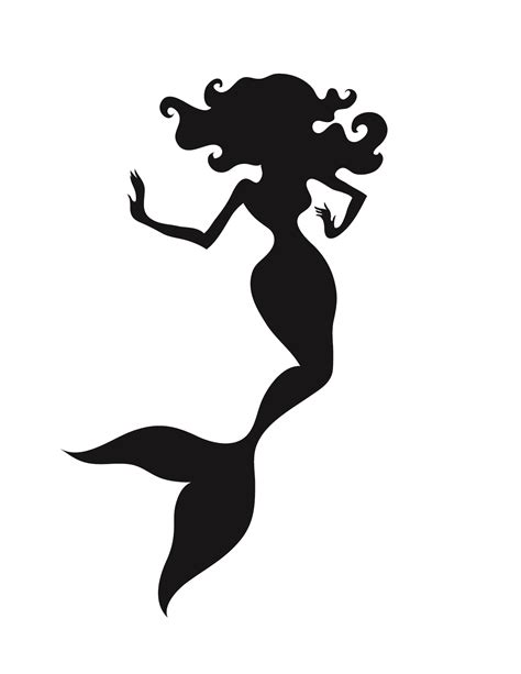 Mermaid Clipart Black And White Free Download On Clipartmag