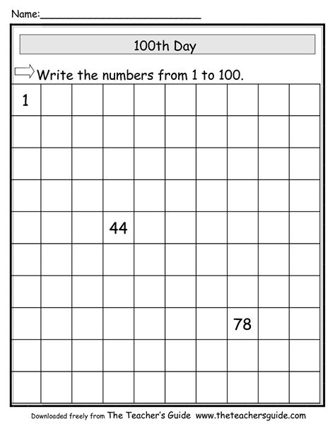 15 Fill Missing Number Worksheets