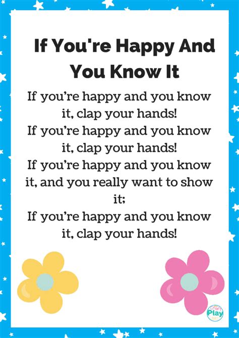 If Youre Happy And You Know It Song And Activities · The Inspiration Edit