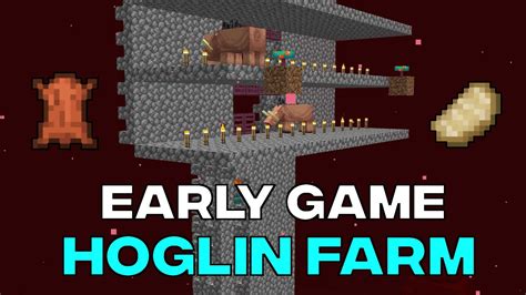 Potential Early Game Hoglin Farm 20w07 Youtube