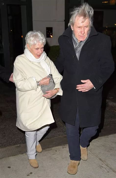 Dame Judi Denchs Boyfriend Puts A Protective Arm Around Her Young