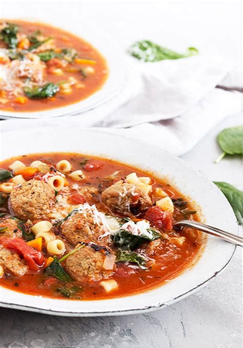 Easy Italian Meatball Soup Seasons And Suppers