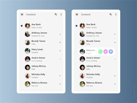 Whatsapp Contacts Redesign Uplabs