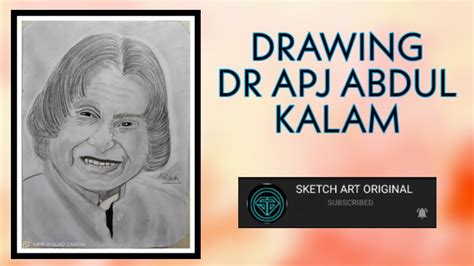 How to draw apj abdul kalam. Dr. APJ Abdul Kalam sir sketch || missile man - YouTube