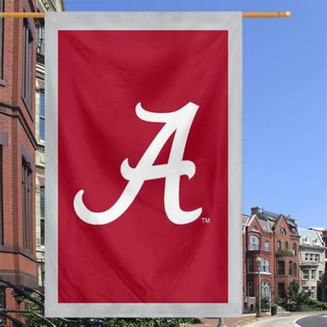 Alabama Crimson Tide 28 X 44 Crimson Applique Vertical Banner Flag