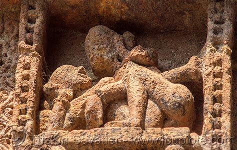 Maithuna Erotic Sculpture At The Konark Sun Temple India