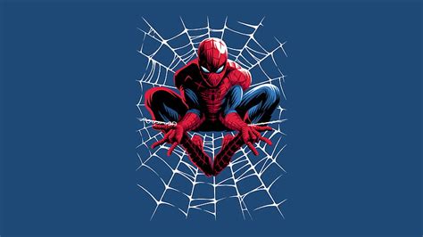 1366x768px 720p Free Download Spiderman Web Minimal Spiderman