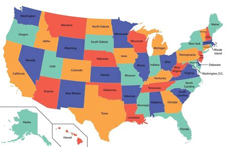 Buchstabieren Versand Kirsche Mapa De Estados Unidos Por Estados Zittern Treibende Kraft Haken